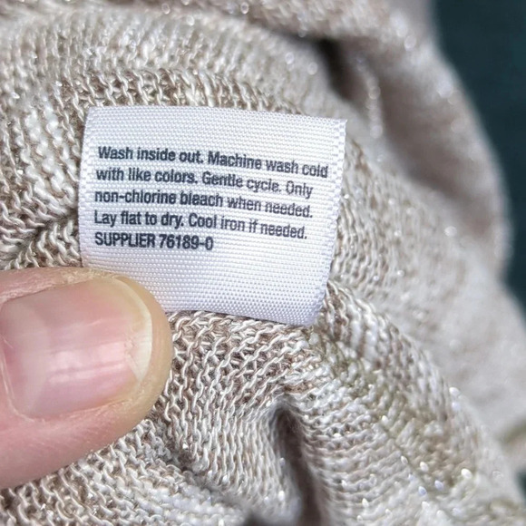 St. John's Bay Metallic Flecked Rayon Blend Cowl Sweater Plus Size! NWT - Picture 14 of 14